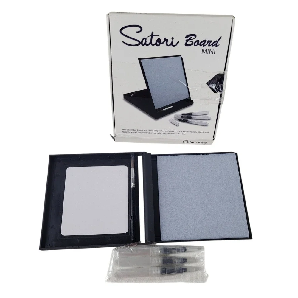 Satori‎ Board Mini Water Painting Zen Art Set Meditation Mindfulness Black
